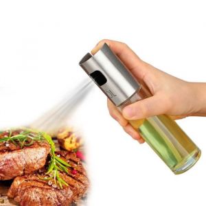 Vaporisateur Huile Cuisine en Verre et Inox - Jiyaru - 100ml - Transparent - BEURRIER - HUILIER