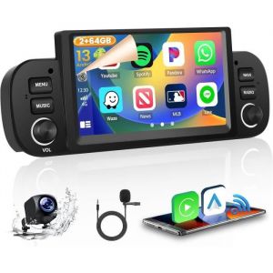 2+64Gb Android 13 Autoradio Per Fiat Panda 2013-2020 Radio Avec Senza Fili Apple Carplay Android Auto Bluetooth Schermo 62 P[q4312]