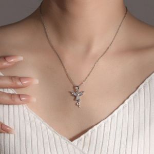 Collier - Fée Clochette - Argent Sterling 925 - 42 cm - Femme - Tendance Magique