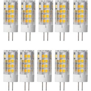 Ampoule LED G4 5W (&eacute;quivalent halog&egrave;ne 50W) Blanc chaud 3000K 500 Lumens AC220-240V Lampe 360&deg;-Olive
