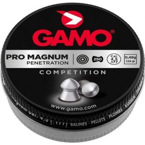 Plombs Pro Magnum tête pointue 4,5 - GAMO - Cal. 4,5 - Énergie idéale pour le tir en extérieur