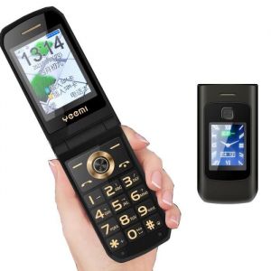 Téléphone portable SOYES K21 + 4G à clapet avec écran 40 pouces lampe de poche et Bluetooth - Noir