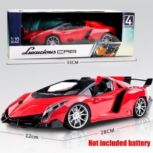 V&eacute;hicule Radiocommande - Lamborghini - 28 cm - Rouge - 1:16 - 4WD
