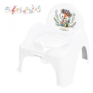 TEGA BABY&reg; Bo&icirc;te &agrave; musique Potty Chair Far West Renard Blanc