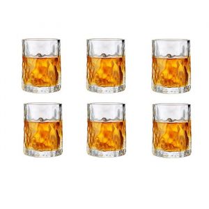 Ensemble de verres à whisky - TECH DISCOUNT - Tête de Mort - 6 pièces - Carafe 700ml - Transparent