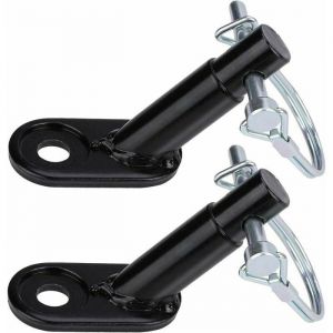 Double Attache Vélo pour Remorque Enfants/Chiens – Adaptateur Acier avec Système Anti-Décrochage – 2 Pièces Incluses