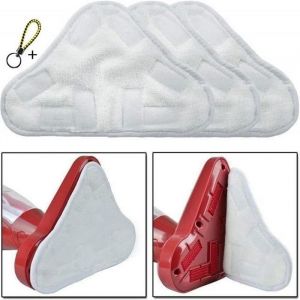 Lingettes microfibres - H2O - X5 - Lot de 3 - Lavables - Pour balai vapeur