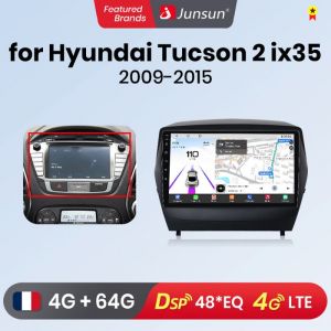 Junsun Autoradio Android12 pour Hyundai ix35 Tucson 2 2009-2015 Carplay & Android Auto9 pouces Écran Tactile GPS 4G 48EQ