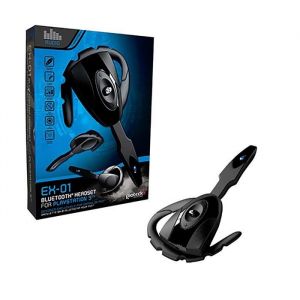 Gioteck EX-01 Écouteur Oreillette Bluetooth Sans Fil Audio avec Micro intégré Pour Chat Sony Playstation 3 PS3 Noir
