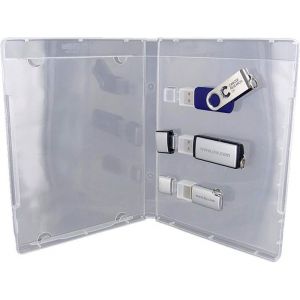 Boîtier de protection - Easypack - Transparent - Pour 3 clés USB - Format Blu-ray - USB 3.0