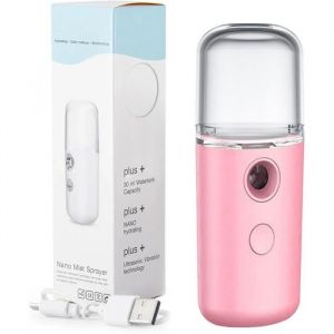 15s Heat up Mini Travel Steamer Défroisseur à main pour vêtements Défroisseur de voyage Défroisseur à vêtements portable(Rose)