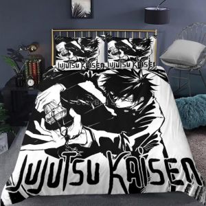CLn-2398 Jujutsu parure de lit Kaisen ensemble de literie japonais célèbre housse de couette Anime linge de l Taille:200*200cm