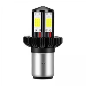 2x Ampoules de Moto pour Les Lumi&egrave;res de Moto LED HI LO Beam 6000K Blanc BA20D