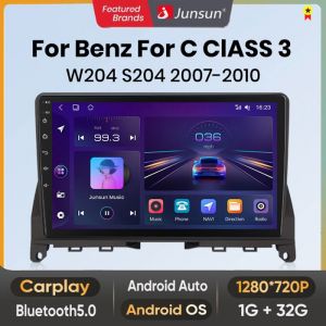 [2Go+64Go]Junsun WiFi Autoradio Android 13 pour Mercedes Benz W204 2006-2011 Carplay&Android Auto9 pouces Écran Tactile Bluetooth