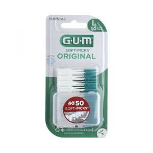 GUM - Brossette Interdentaire Soft-Picks Original Large - 50 unités - Pour une bonne hygiène dentaire