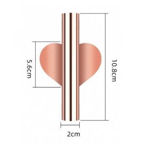 VaseVase en fer de Style nordique Arrangement mural de fleurs abstrait minimaliste supports de fleurs - Type Rose Gold Heart