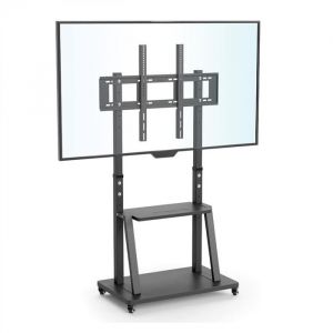 Support TV sur Pied - Pied TV Universel 32-100 Pouces avec roulettes - Hauteur Réglable Charge 80kg VESA 800x600mm