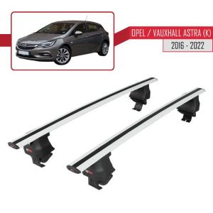 Compatible avec Opel - Vauxhall Astra (K) 2016-2022 Barres de Toit ACE-4 Railing Porte-Bagages de voiture - Gris