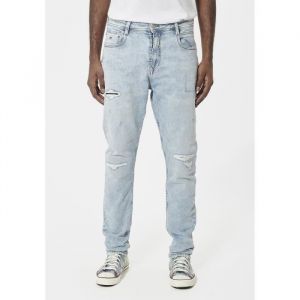 Jean slim homme - KAPORAL - Jude - Coupe tapered slim - Extend denim - Effet d&eacute;chir&eacute; et d&eacute;lav&eacute;