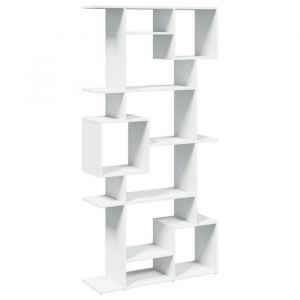 SALE 2026Biblioth&egrave;que - Colonne/Meuble &Eacute;tag&egrave;re de rangement pour livres - blanc 92x29x188cm - bois ding&eacute;nierie 36.4 Kg 8852416