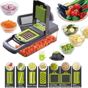 Trancheuse à légumes hachoir rotatif manuel 12 en 1 noix fromage légumes Fruits broyeur broyeur de fromage