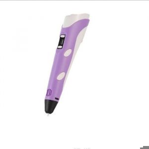 Stylo dimpression 3D + 3 filaments PLA + mod&egrave;les livre de dessin de 42 mod&egrave;les &ndash; Violet