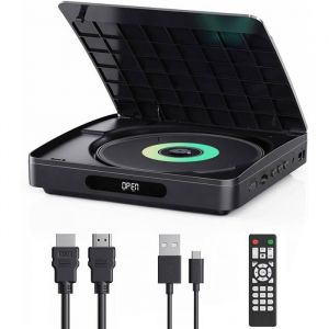 Lecteur Dvd Hdmi 1080P Multi-Région Pour Tv - Port Usb Mémoire De Pause Compatible Cd/Mp3 - Câbles Hdmi/Rca Inclus