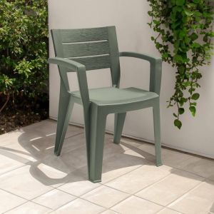 Chaise dExt&eacute;rieur Camogli Dmora en Plastique Vert