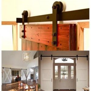 Porte Coulissante Dinterieur - Syst&egrave;me Coulissant - Rail - Syst&egrave;me A Galandage - Cache Rail - Ensemble Porte A Galandage 1800mm