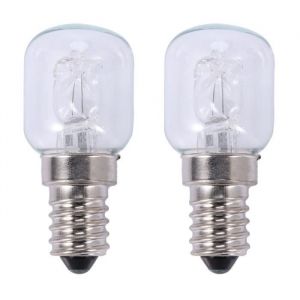 2x E14 Ampoule Haute Temp&eacute;Rature 500 Degr&eacute;S 25W Halog&egrave;Ne Bulle Ampoule de Four E14 250V 25W Ampoule &agrave; Quartz