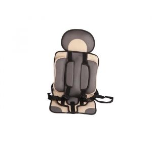 SURENHAP Siège dauto pour bébé Siège auto Portable pour bébé large épais Stable sûr universel pour moto pour Beige et Gris