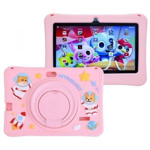 Tablette enfant Tactile - 7&rdquo; IPS &eacute;cran - 1024x600 - Android 10 System - 2+64GB - GPS - Wi-Fi  -  Rose