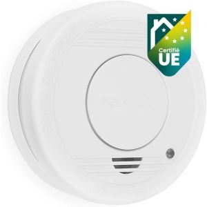 DETECTEUR DE FUMEE- ZAYHO-10.044.62 Détecteur De Fumée – Capteur Optique – Bouton De Test – 85 Db