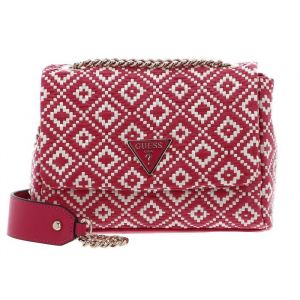 GUESS Sac &agrave; &eacute;paule bandouli&egrave;re blanc rose pour femme - Rainee Convertible Xbody Flap Watermelon 256208