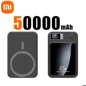 50000mAh batterie externe magn&eacute;tique chargeur rapide sans fil pour batterie auxiliaire Portable Magsafe pour iphone Huawei [A1]