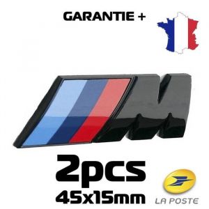 LOGO BMW M3 M ADHÉSIF NOIR BRIlLANT 45x15mm