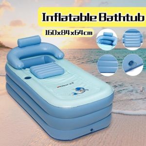TEMPSA SPA Baignoire Détachable Gonflable Pliante en PVC pour Adultes