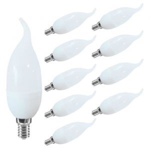 Ampoule LED E14 - 5W - Blanc Froid 6500K - Flamme - &Eacute;quivalent 65W