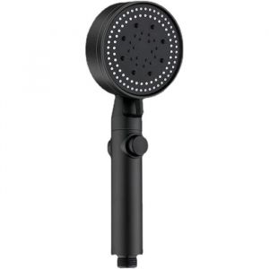Pommeau De Douche Economie Deau Avec Bouton.Stop Douchette À Main Haute Pression Douche Amovible Douche À Main RéglablePomme[H579]