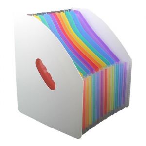 Expanding File Folder Trieur À Soufflets Classeur Rangement Papier Chemise Trieur Plastique 13 Compartiments A4 Documents-1Pcs