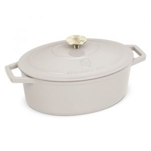 Poêle en fonte - BERLINGERHAUS - Sahara Collection - 30 cm - Émaillée - Couleur crème