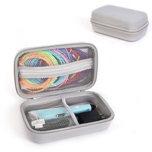 Hard &Eacute;tui de Protection Compatible avec 3Doodler Start + Essentials Set de Stylo 3D / SCRIB3D Stylo dimpression 3D - Gris