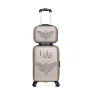 Set de 2 valises - LPB LUGGAGE - FRANCETTE-H - 4 roues - Beige