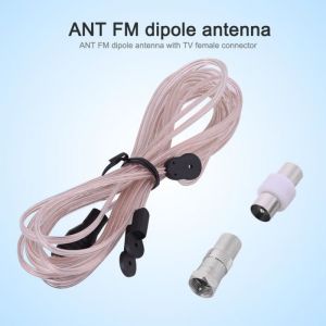 Antenne FM/antenne antenne intérieure antenne radio avec connecteur femelle TV pour la maison et MD FM de réception du signal