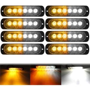 led feux stroboscopique 18w 12v 24v voyant d’alarme urgence strobe led feux pénétrations avant led lampe flash stroboscope gy