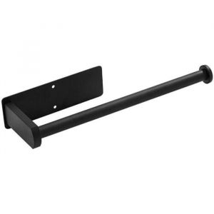 Noir-Porte Sopalin Support D&eacute;vidoir Sopalin Acier Inoxydable Pas de Per&ccedil;age Porte Essuie Tout Auto-adh&eacute;sif Devidoir Support Tout M