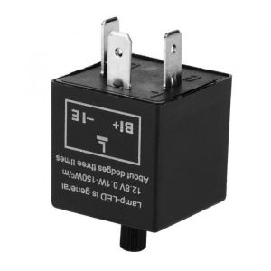 Relais clignotant moto 12V 3 broches réglable LED lumière clignotant moto clignotant relais relais pour clignotant indicateur