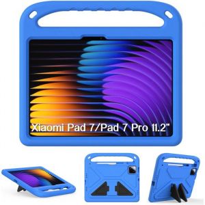 Enfants Coque Pour Xiaomi Pad 7 / Xiaomi Pad 7 Pro (112 Pouces) Antichoc Étui Avec Support Housse Protection - Bleu