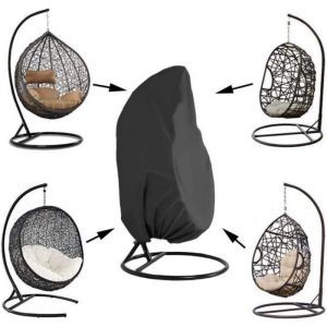 Mobukia Jardin Rotin Osier Fauteuil Suspendu Imperméable Housse Meuble - Housse de Protection pour œufs Chaise - 190 X115cm