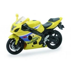 Moto miniature - HTC - Suzuki GSX-R600 Jaune - Véhicule de collection à l échelle 1/18 ème